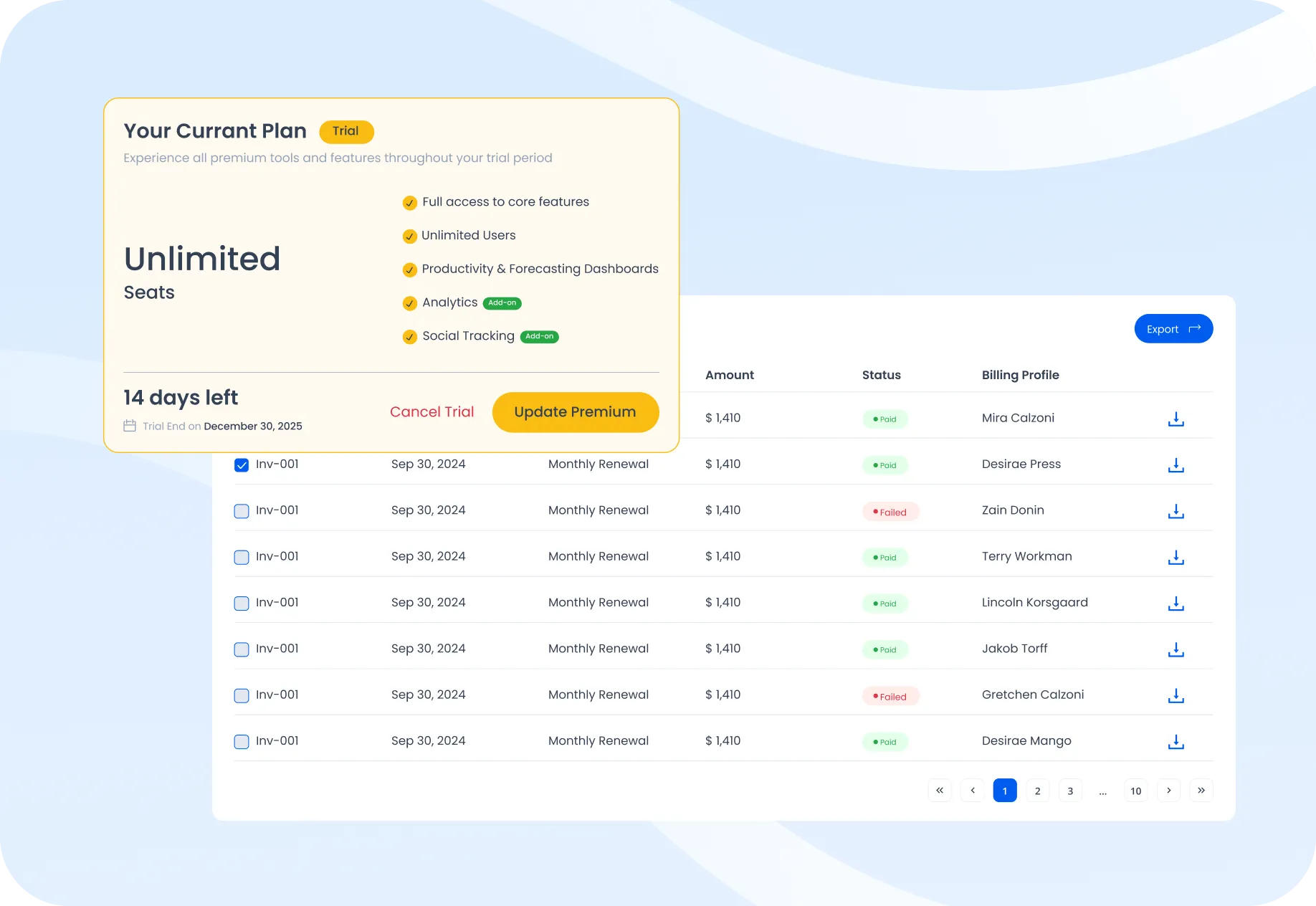 SAS Connect pricing plan options for construction management software with time tracking, scheduling, and reporting features in Australia